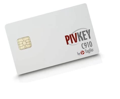 Taglio PIVKey C910 Certificate Based PKI Smart Card for 